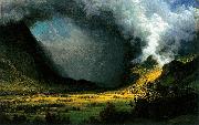 Albert Bierstadt Storm in the Mountains oil painting